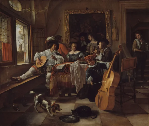 "The Family Concert" by Jan Steen, 1666. Art Institute of Chicago. πηγή: https://thebabelflute.com/flute-in-the-art-of-the-dutch-golden-age/ (12.9.2024)